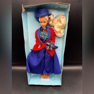 Barbie Vtg 1991 ENGLISH BARBIE #4973 Dolls of the World Collection Damaged Box
